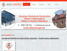 Tablet Screenshot of alfaconcept.be